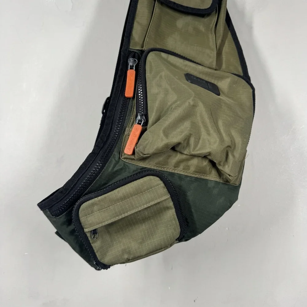 Vtg Old Navy Sling Crossbody Messenger Fanny Bag Olive Gorpcore Y2k Tactical